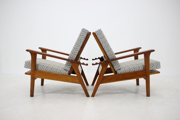 Armchairs & Stools by Antonin Heythum, Czechoslovakia, 1930s, Set of 4-TZ-659707