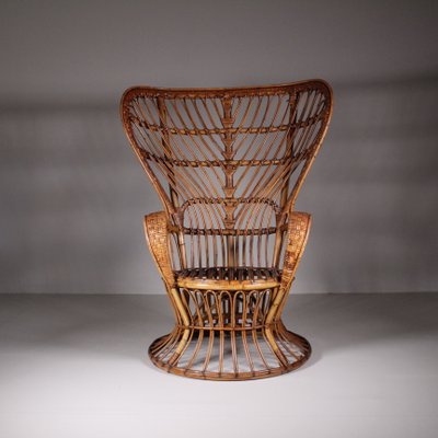 Armchairs with Wicker Structure by Lio Carminati, 1950s, Set of 2-VJY-2018365