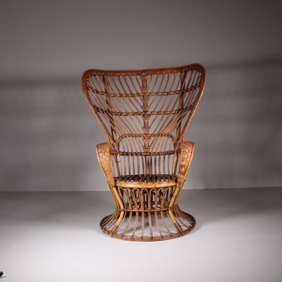 Armchairs with Wicker Structure by Lio Carminati, 1950s, Set of 2-VJY-2018365