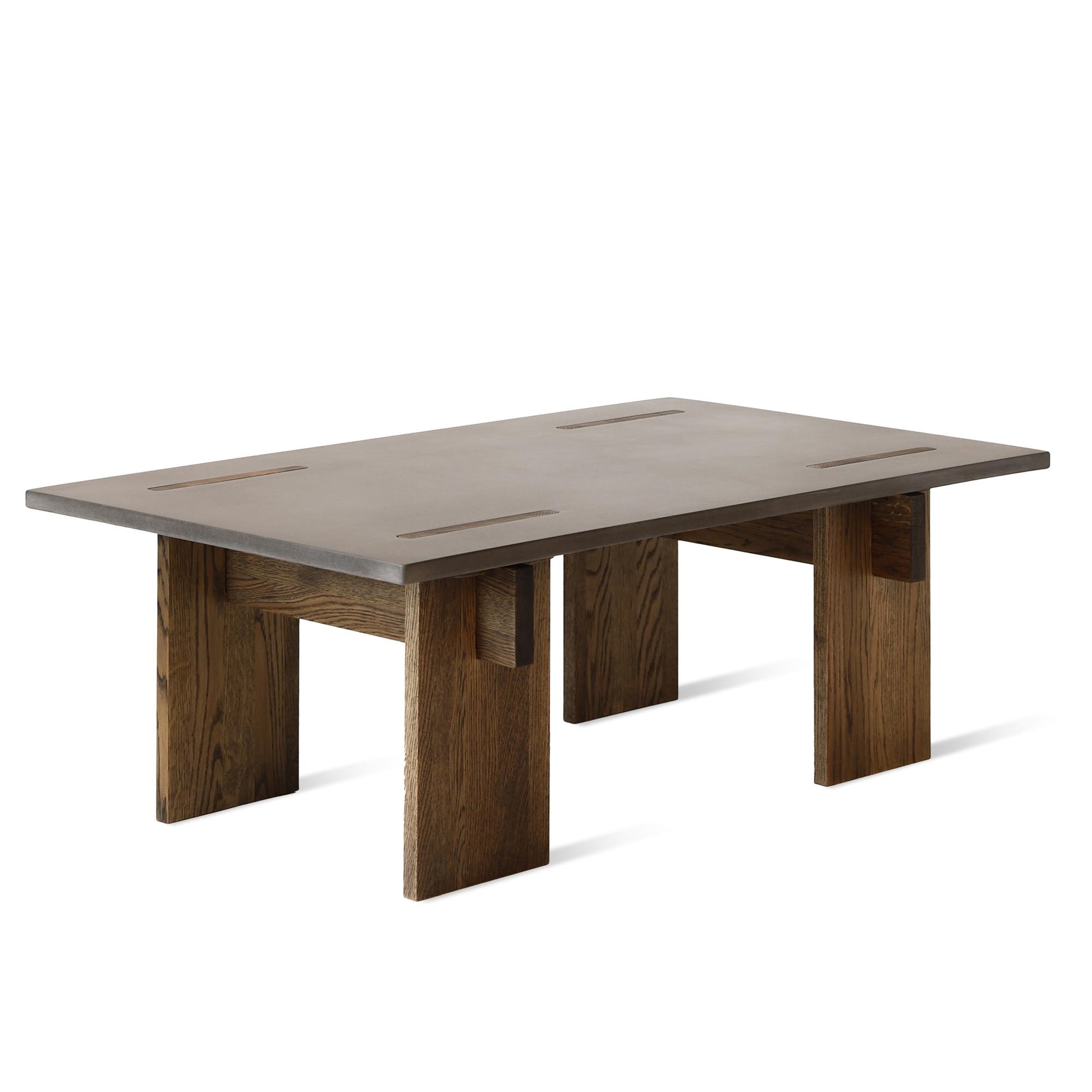 Arnold Coffee Table - Limited Edition by Eberhart #Dark concrete / Dark oak