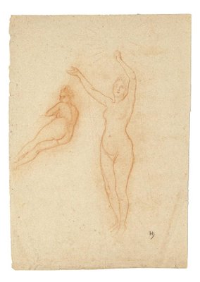 Arnold Heldink, Nudes Study, Pastel Drawing, Early 20th Century-ZCI-852360