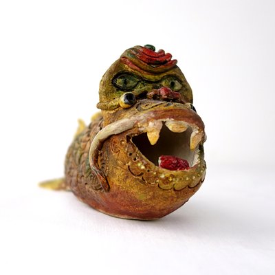 Art Ceramic Monster Fish by Tjen Tjauw-Soe, 1973-RY-694387