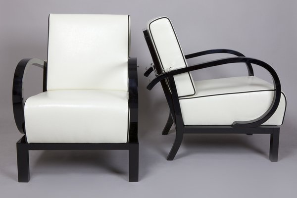 Art Deco Adjustable Armchairs attributed to Jindřich Halabala for Up Závody, Former Czechoslovakia, 1920s, Set of 2-WHY-1790685