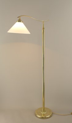 Art Deco Adjustable Brass Floor Lamp, Münich, 1930s-KDB-1811177