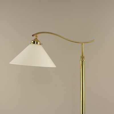 Art Deco Adjustable Brass Floor Lamp, Münich, 1930s-KDB-1811177