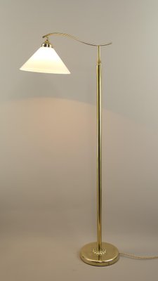 Art Deco Adjustable Brass Floor Lamp, Münich, 1930s-KDB-1811177