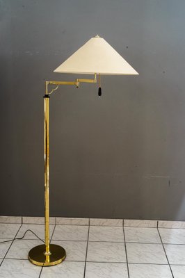 Art Deco Adjustable Swivel Floor Lamp with Fabric Shade, Vienna, 1920s-SPD-1784447