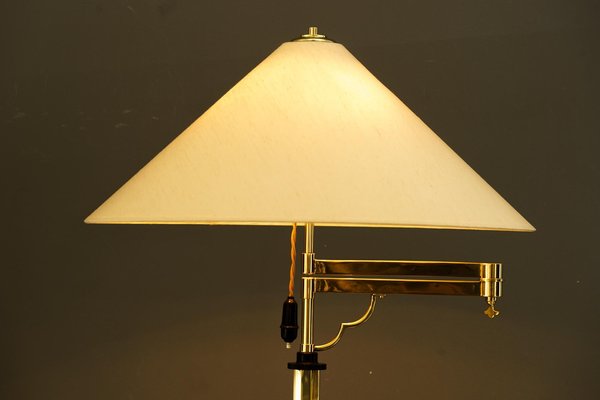 Art Deco Adjustable Swivel Floor Lamp with Fabric Shade, Vienna, 1920s-SPD-1784447