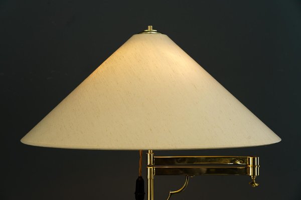 Art Deco Adjustable Swivel Floor Lamp with Fabric Shade, Vienna, 1920s-SPD-1784447