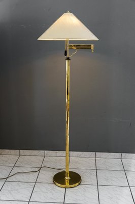 Art Deco Adjustable Swivel Floor Lamp with Fabric Shade, Vienna, 1920s-SPD-1784447