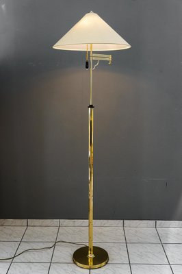 Art Deco Adjustable Swivel Floor Lamp with Fabric Shade, Vienna, 1920s-SPD-1784447