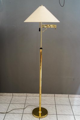 Art Deco Adjustable Swivel Floor Lamp with Fabric Shade, Vienna, 1920s-SPD-1784447