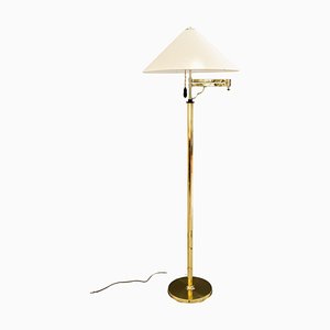 Art Deco Adjustable Swivel Floor Lamp with Fabric Shade, Vienna, 1920s-SPD-1784447