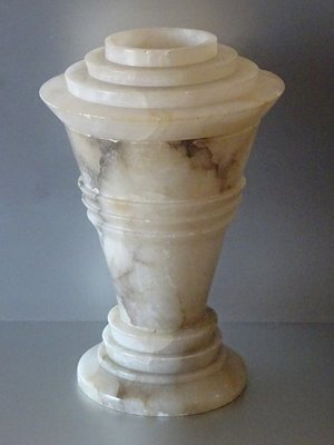 Art Deco Alabaster Lamp, 1930s-GT-1167947