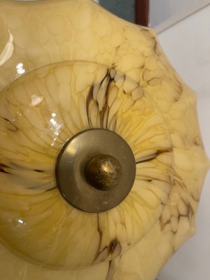 Art Deco Alabaster Table Lamp, 1940s-JJC-1761695