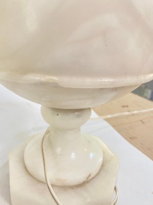 Art Deco Alabaster Urn Uplighter Table Lamp, France, 1960s-UR-1734464