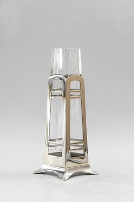 Art Deco Alpaca Vase, Vienna, Austria, 1920s-SPD-1706304