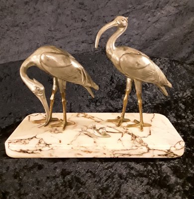 Art Deco Aluminum & Bronze Sculpture, 1930s-HOI-1785296