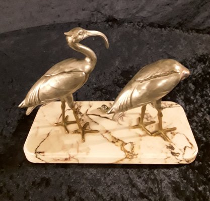 Art Deco Aluminum & Bronze Sculpture, 1930s-HOI-1785296