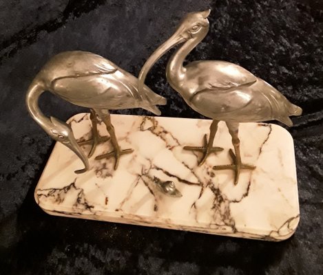 Art Deco Aluminum & Bronze Sculpture, 1930s-HOI-1785296