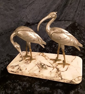 Art Deco Aluminum & Bronze Sculpture, 1930s-HOI-1785296