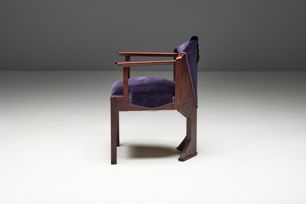 Art Deco Amsterdam School Armchair, 1930s-GW-2038168