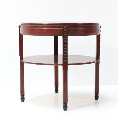 Art Deco Amsterdam School Mahogany Coffee Table by Fa. Drilling, Amsterdam, 1920s-MY-947721