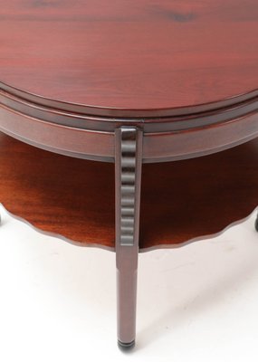 Art Deco Amsterdam School Mahogany Coffee Table by Fa. Drilling, Amsterdam, 1920s-MY-947721