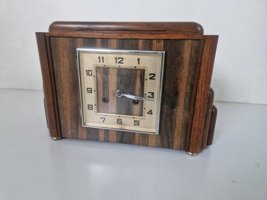 Art Deco Amsterdam School Mantel Clock, 1920s-DGW-2027947