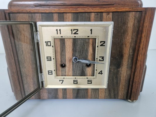 Art Deco Amsterdam School Mantel Clock, 1920s-DGW-2027947