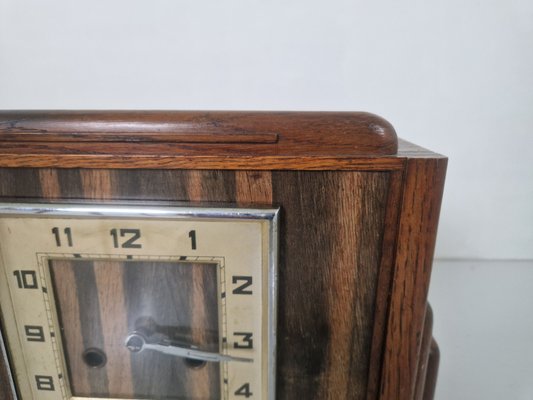 Art Deco Amsterdam School Mantel Clock, 1920s-DGW-2027947