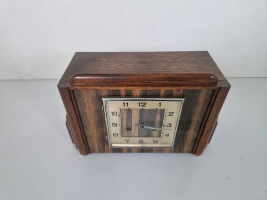 Art Deco Amsterdam School Mantel Clock, 1920s-DGW-2027947