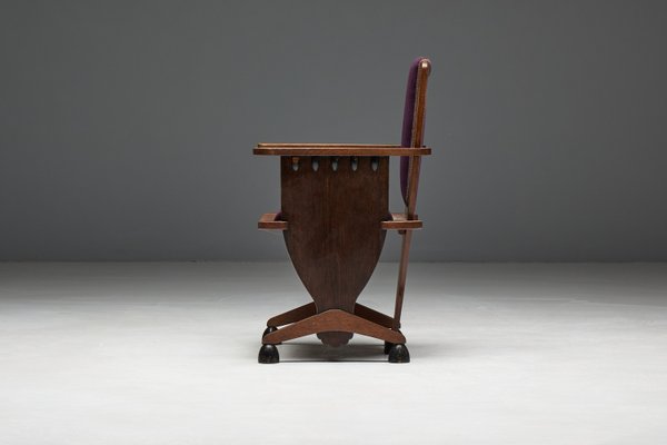 Art Deco Amsterdam School Sculptural Chair, 1930s-GW-2038175