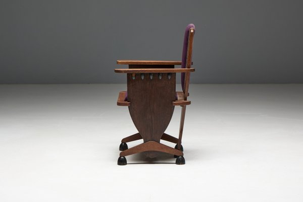 Art Deco Amsterdam School Sculptural Chair, 1930s-GW-2038175