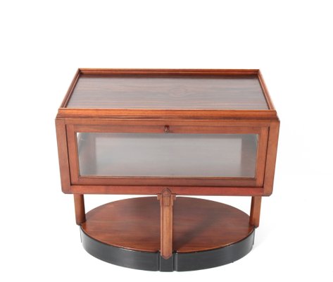 Art Deco Amsterdam School Walnut Tea Cabinet by Hildo Krop for T Woonhuys-MY-1096053