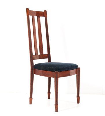 Art Deco Amsterdamse School High Back Dining Room Chairs, 1920s, Set of 6-MY-1406629