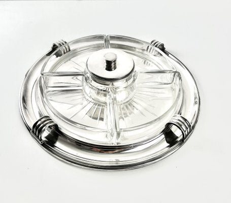 Art Deco Appetizer Tray by Luc Lanel from Christofle, 1920s-KKG-1706314