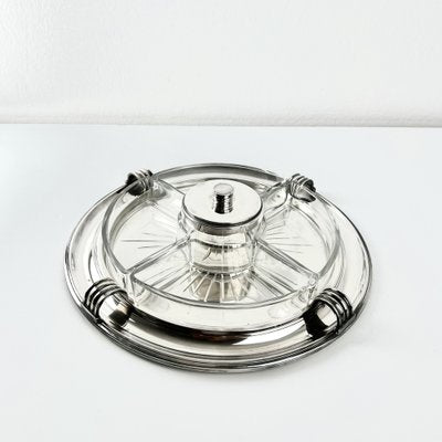 Art Deco Appetizer Tray by Luc Lanel from Christofle, 1920s-KKG-1706314