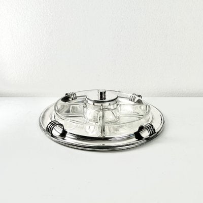 Art Deco Appetizer Tray by Luc Lanel from Christofle, 1920s-KKG-1706314