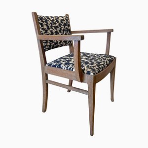 Art Deco Armchair in Limed Oak by De Coene Fères, 1935-NNB-1772830