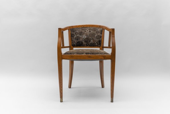 Art Deco Armchair with Gustav Klimt Upholstery Fabric, Austria, 1930s-KQB-1802360