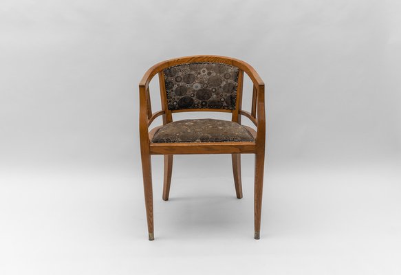 Art Deco Armchair with Gustav Klimt Upholstery Fabric, Austria, 1930s-KQB-1802360