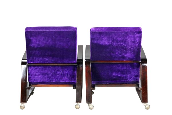 Art Deco Armchairs, 1921, Set of 2-YZB-2035621