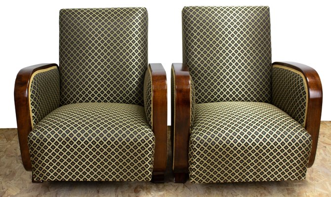 Art Deco Armchairs, 1927, Set of 2-YZB-2035605