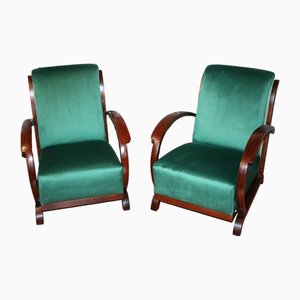 Art Deco Armchairs, 1930s, Set of 2-YZB-2035610