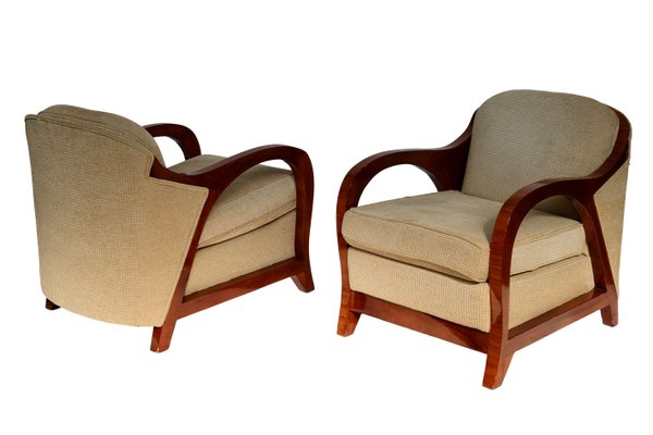 Art Deco Armchairs, 1990s, Set of 2-CXC-1756483