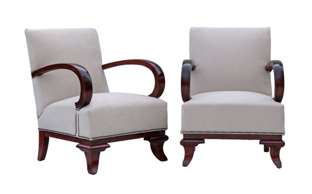 Art Deco Armchairs attributed to Lajos Kozma, 1922, Set of 2-YZB-2035632