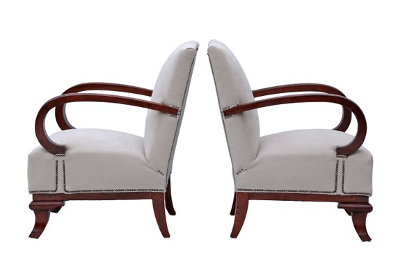 Art Deco Armchairs attributed to Lajos Kozma, 1922, Set of 2-YZB-2035632