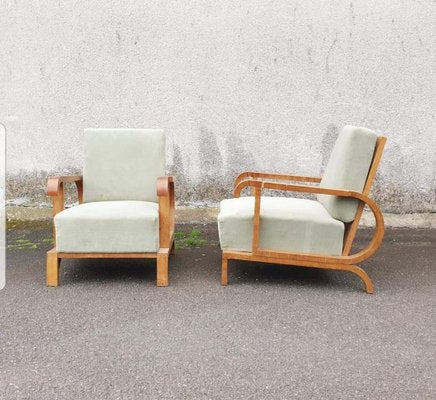 Art Deco Armchairs, Austria, 1930s, Set of 2-PUG-925727