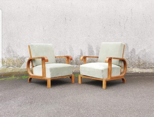 Art Deco Armchairs, Austria, 1930s, Set of 2-PUG-925727